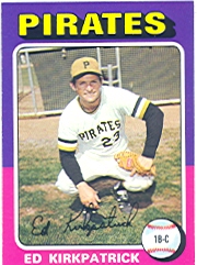 1975 Topps Mini Baseball Cards      171     Ed Kirkpatrick